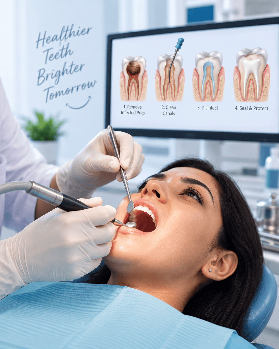 Root canal treatment at The Tooth Story clinic in Sector 37, Faridabad